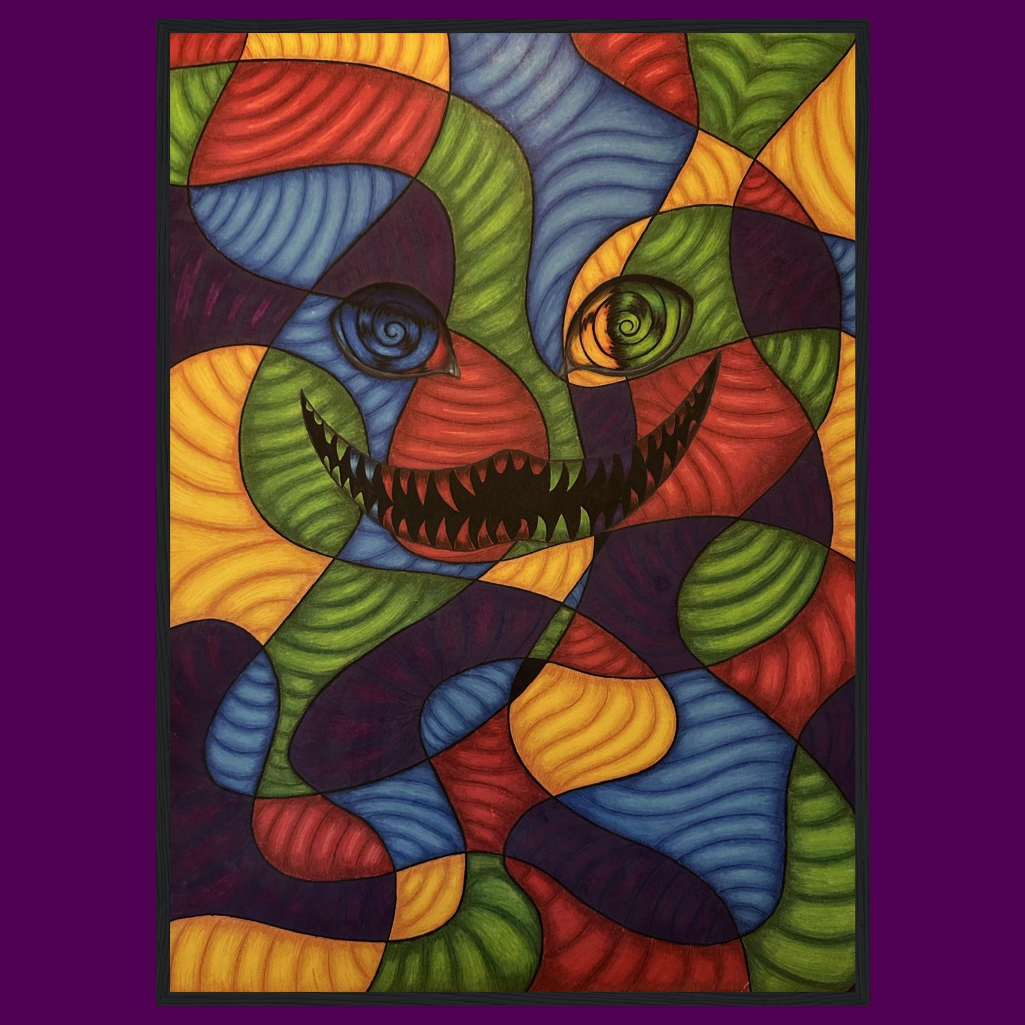 A canvas print with the phrase “My Reality Is Different Than Yours” in bold typography, over an abstract background symbolizing shifting perception.

